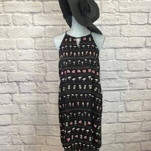 Finn & Grace Anthropologie tropical midi dress